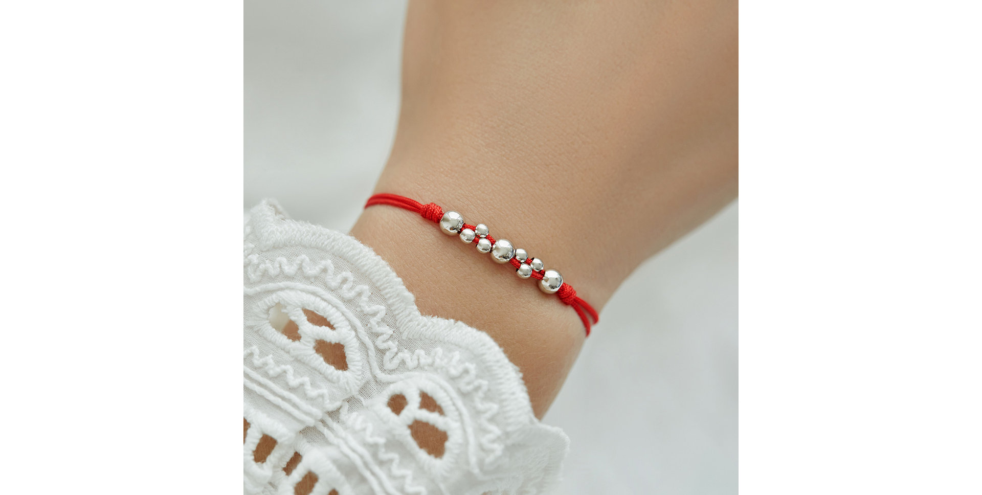 Náramok so šnúrkou Bubble Shamballa