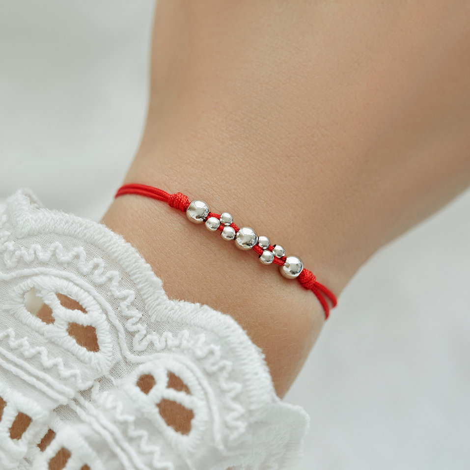 Náramok so šnúrkou Bubble Shamballa