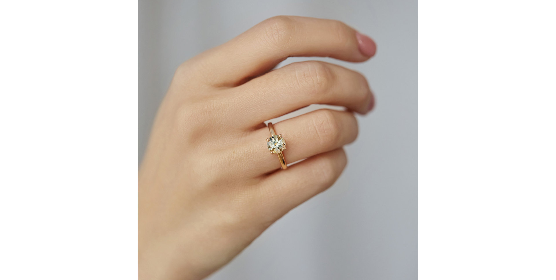 Prsteň s ametystom green Bonbon