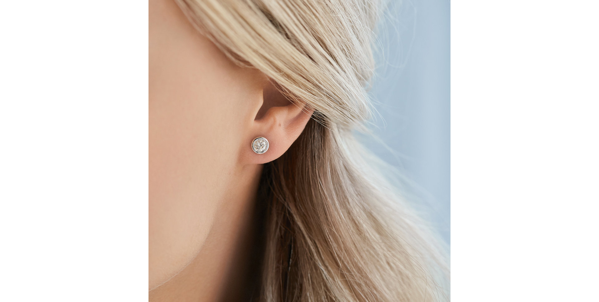 Náušnice s diamantom Shiny Dots