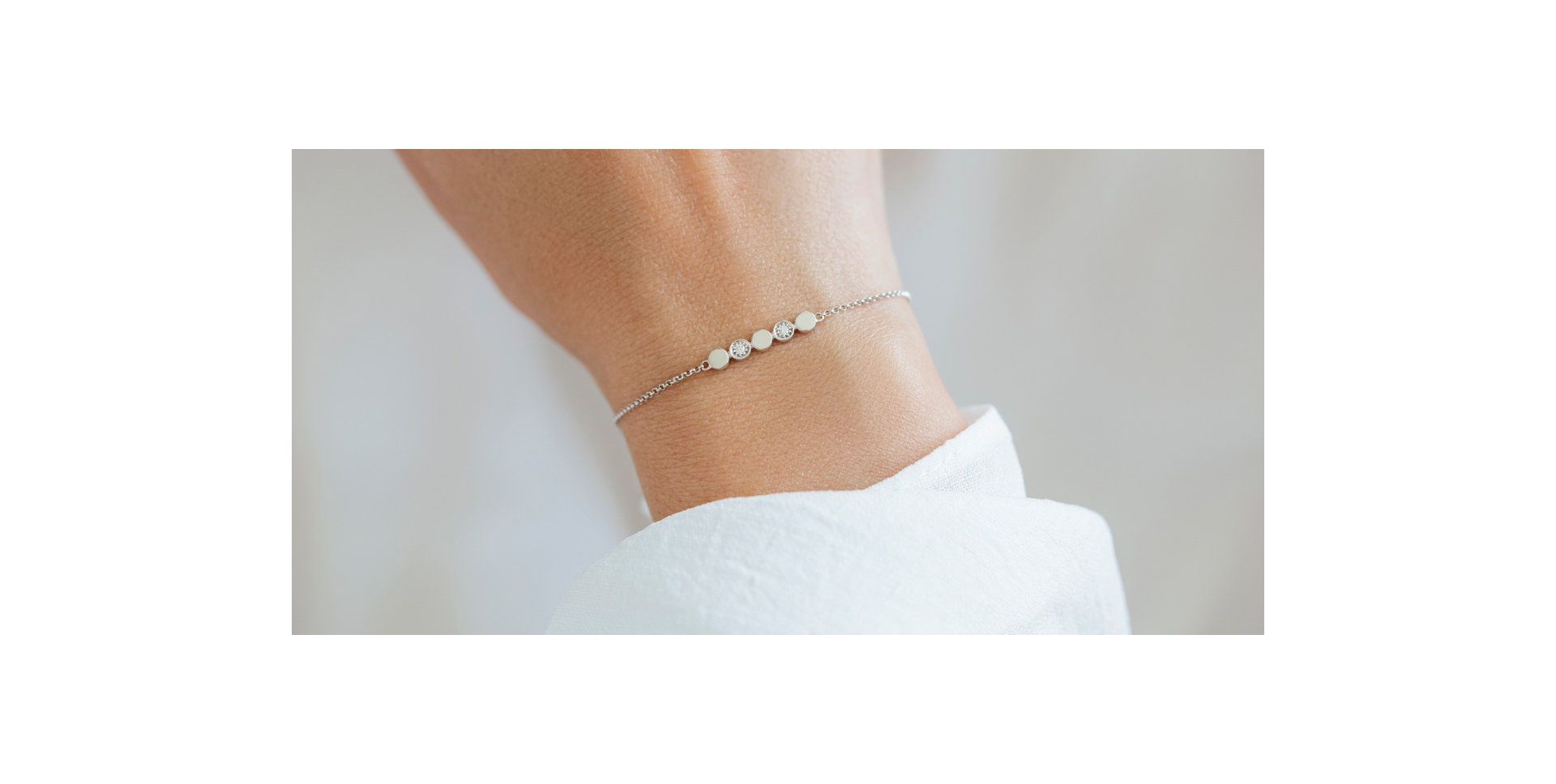 Náramok s diamantmi Sparkling Circles