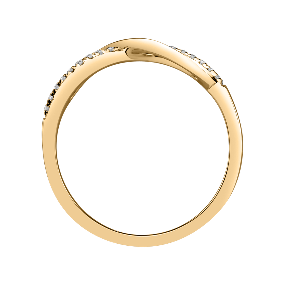 Prsteň s diamantmi Infinity