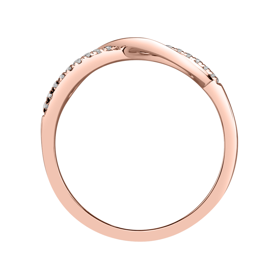 Prsteň s diamantmi Infinity
