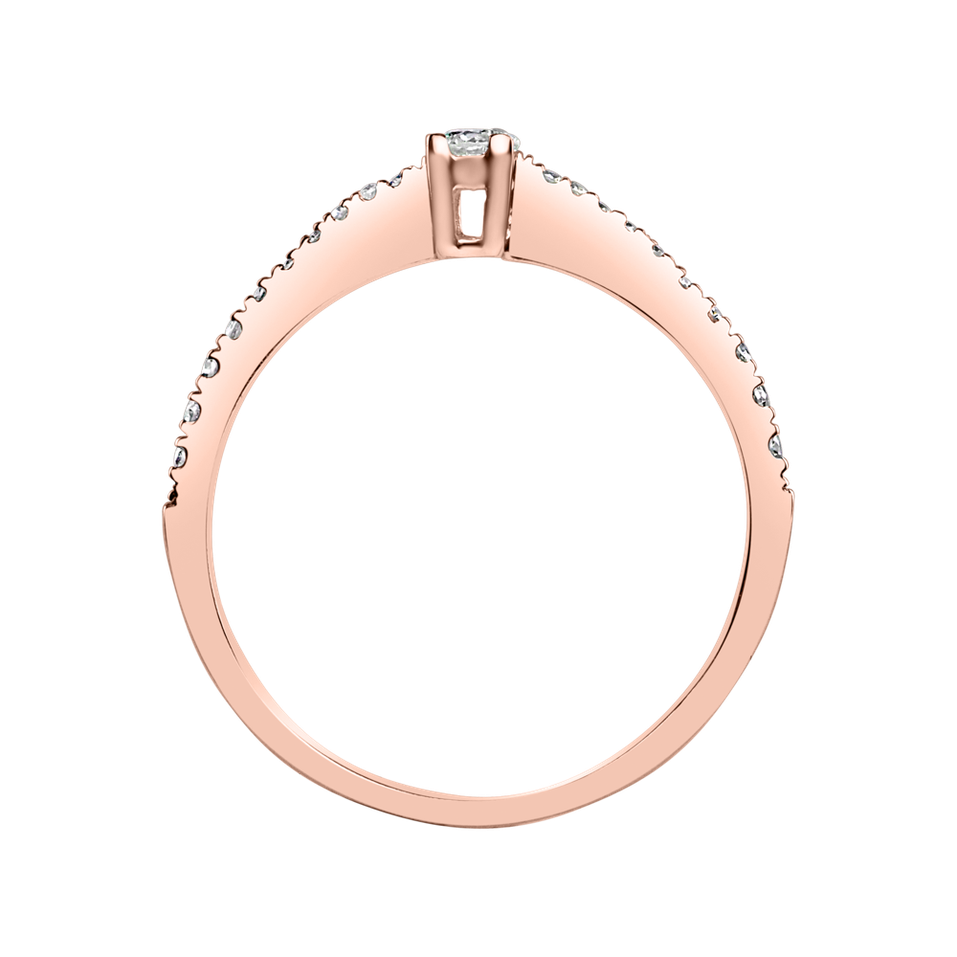 Prsteň s diamantmi Glittery Love