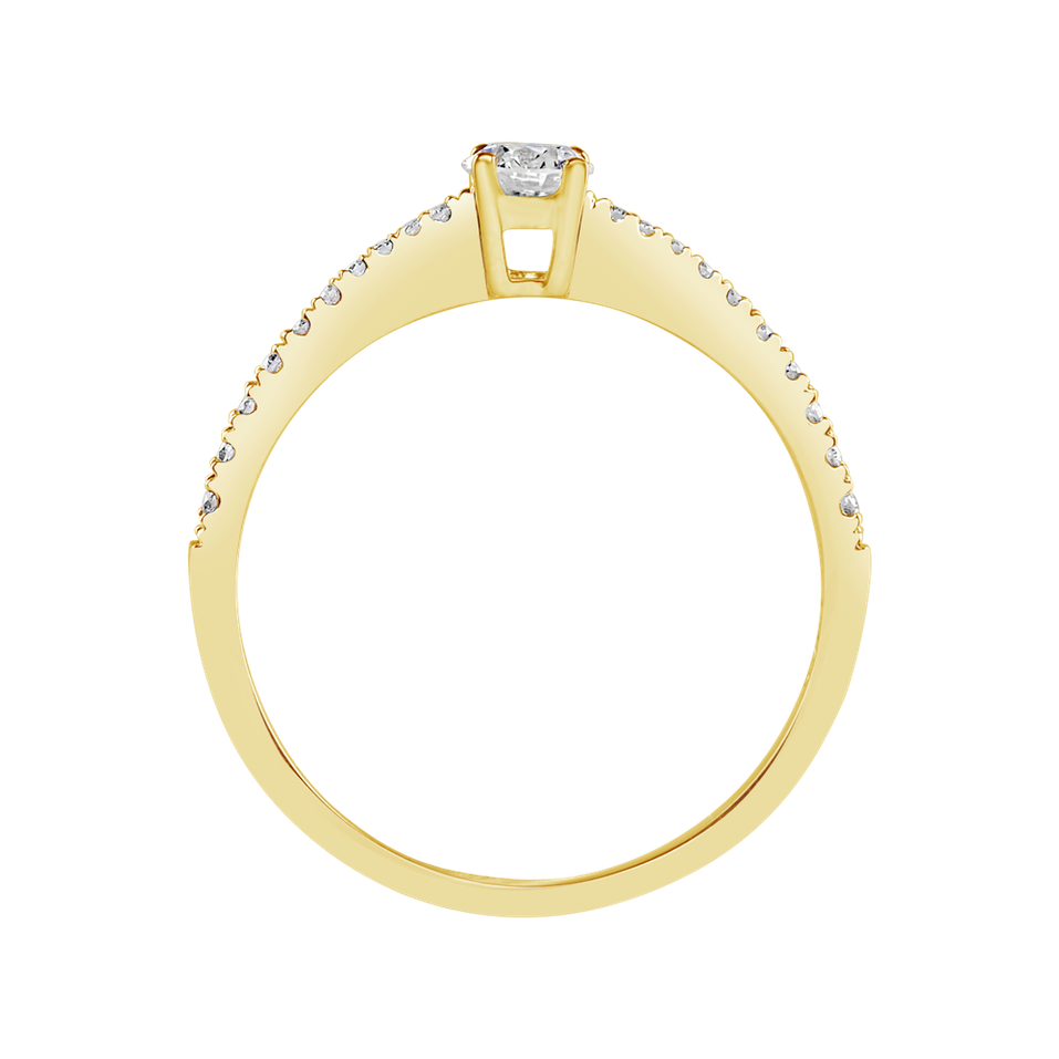 Prsteň s diamantmi Glittery Love