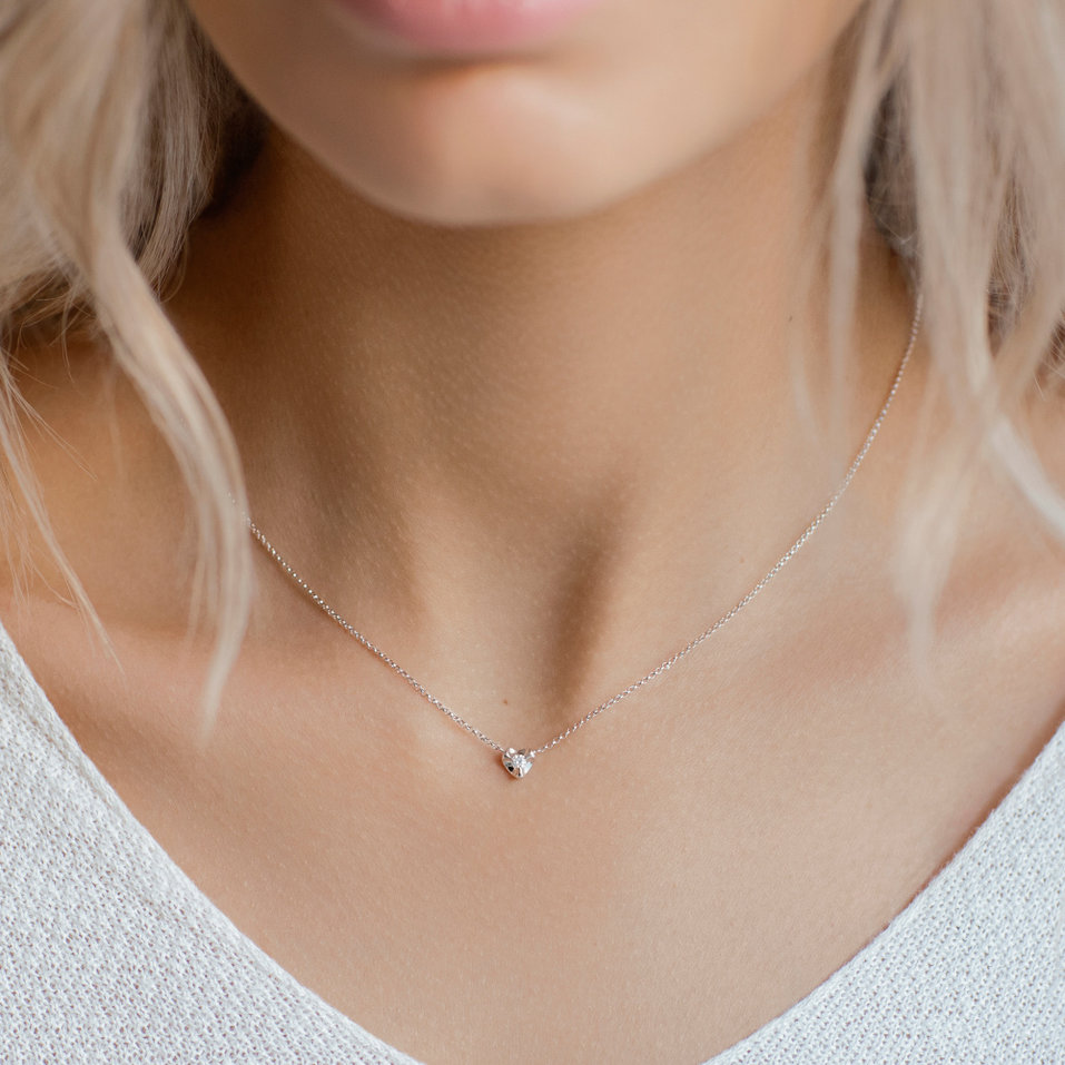 Náhrdelník s diamantom Strong Love