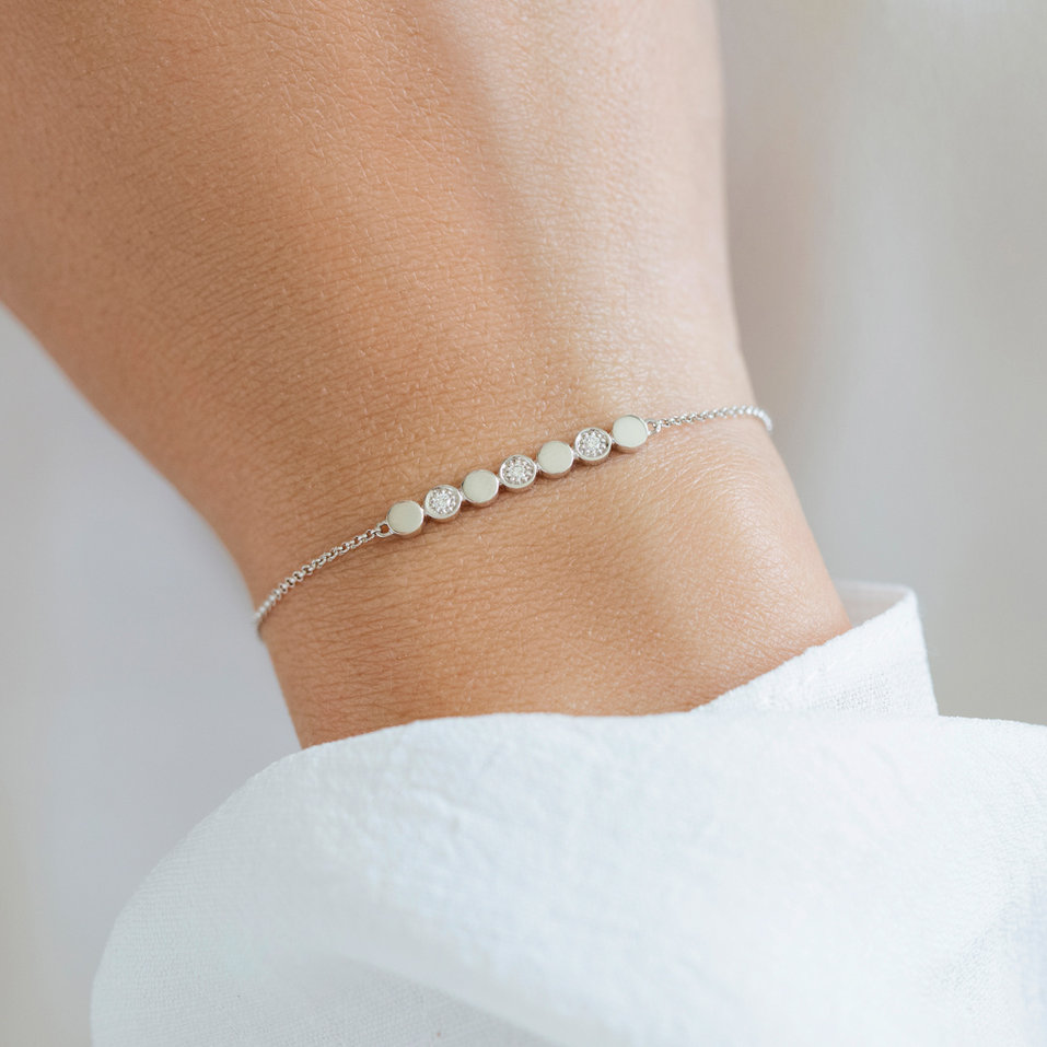 Náramok s diamantmi Sparkling Circles