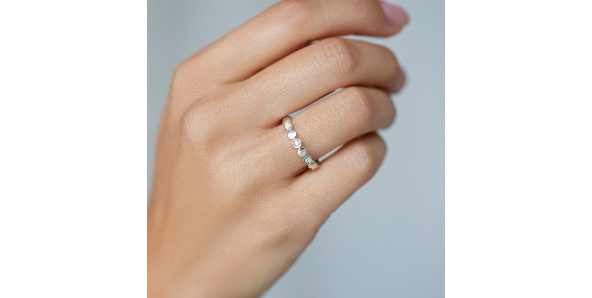 Prsteň s diamantmi Shiny Dots