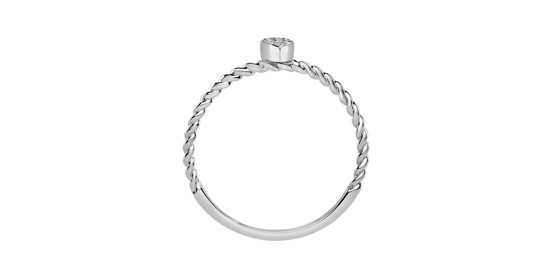 Prsteň s diamantmi Endless Drop