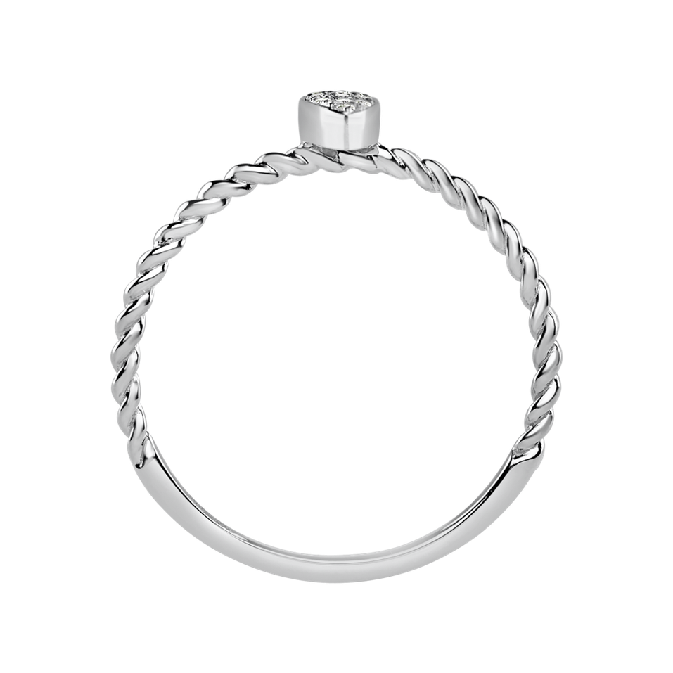 Prsteň s diamantmi Endless Drop