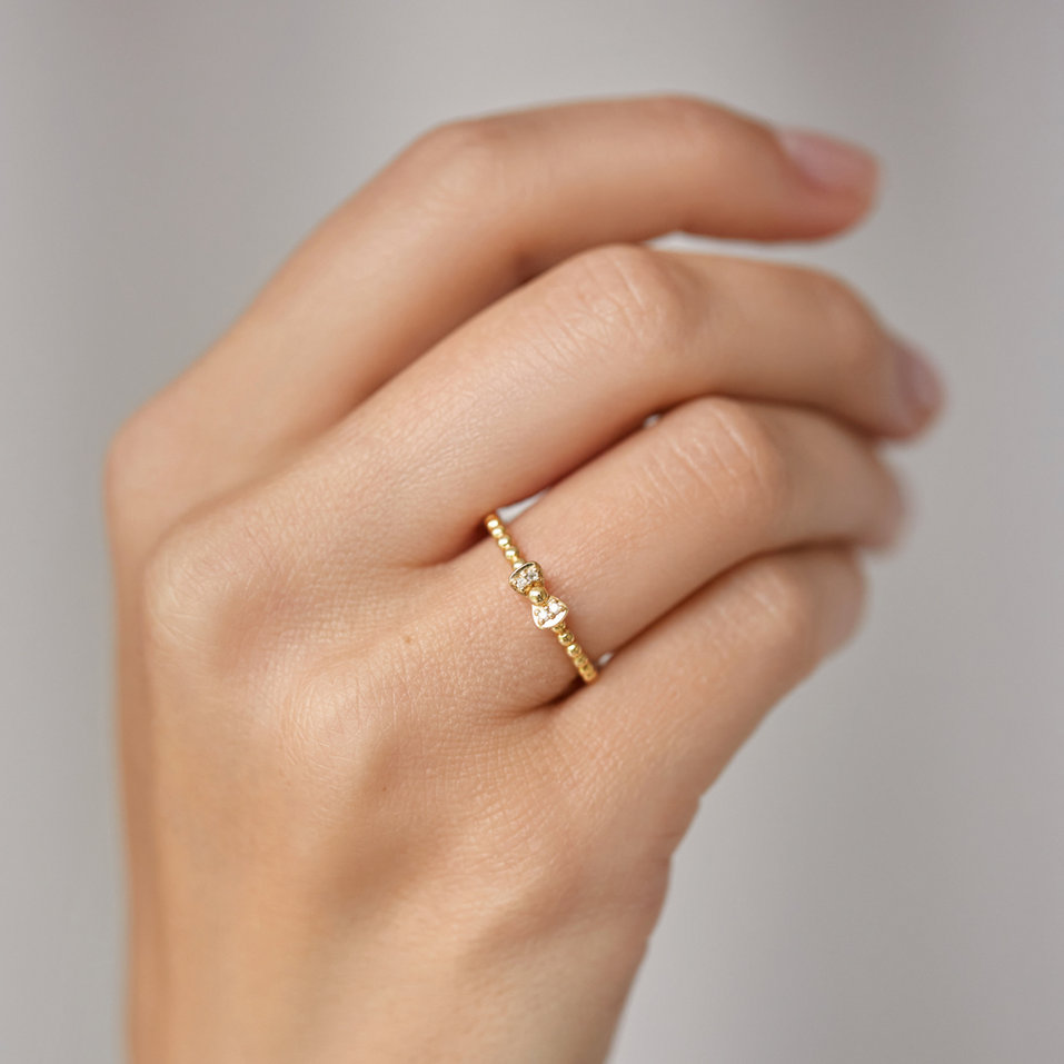 Prsteň s diamantmi Fairytale Ribbon