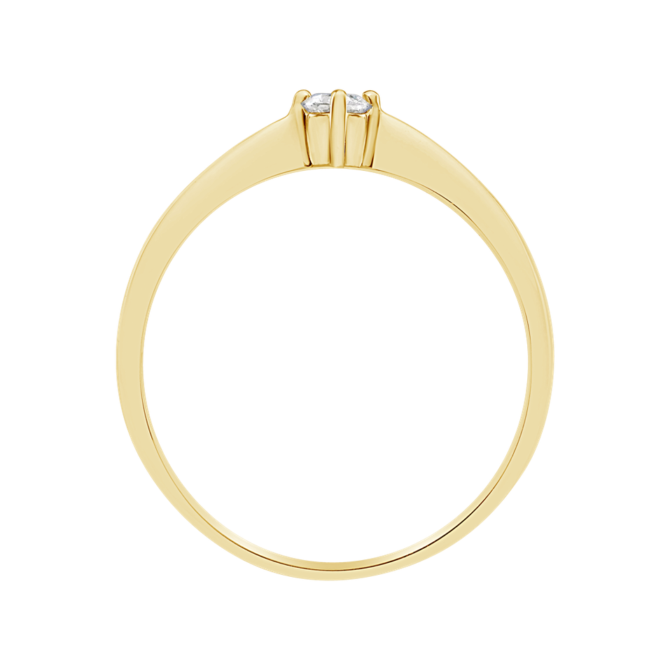 Prsteň s diamantom Made with Love