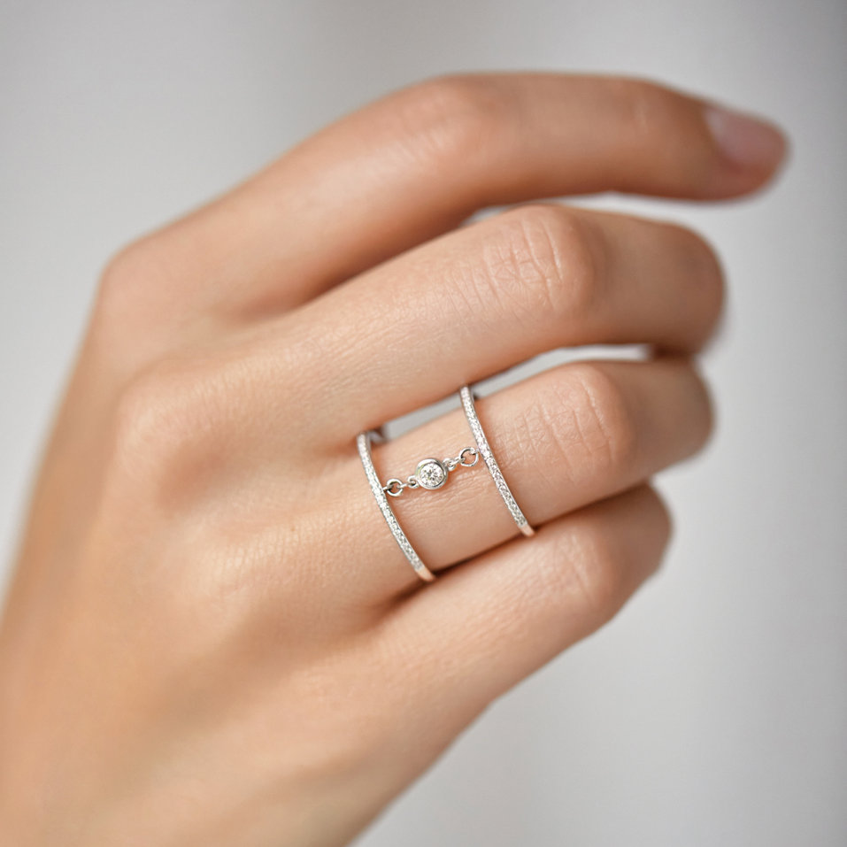 Prsteň s diamantmi Graceful Lure