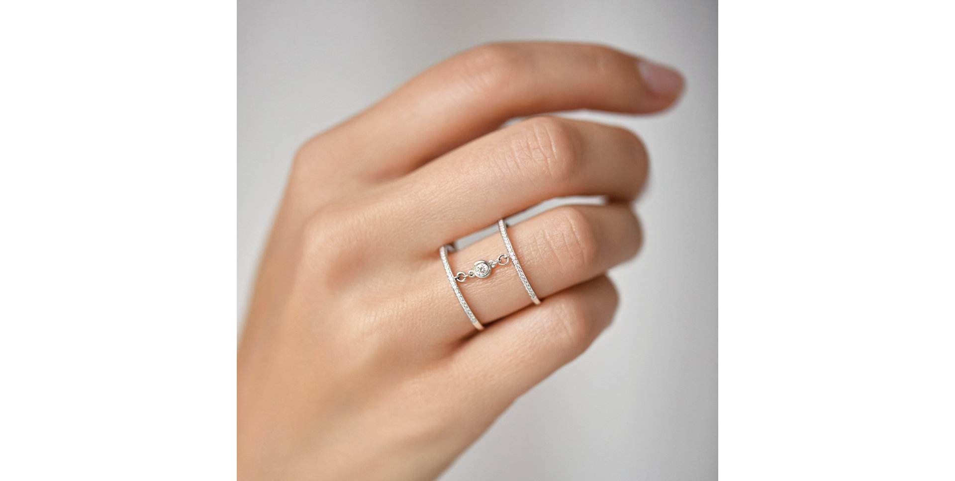 Prsteň s diamantmi Graceful Lure