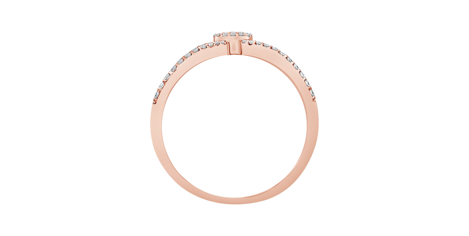 Prsteň s diamantmi Lustrous Charm