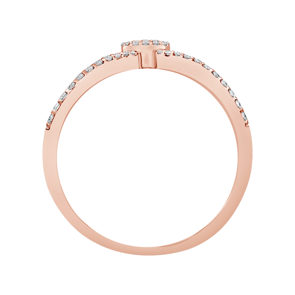 Prsteň s diamantmi Lustrous Charm