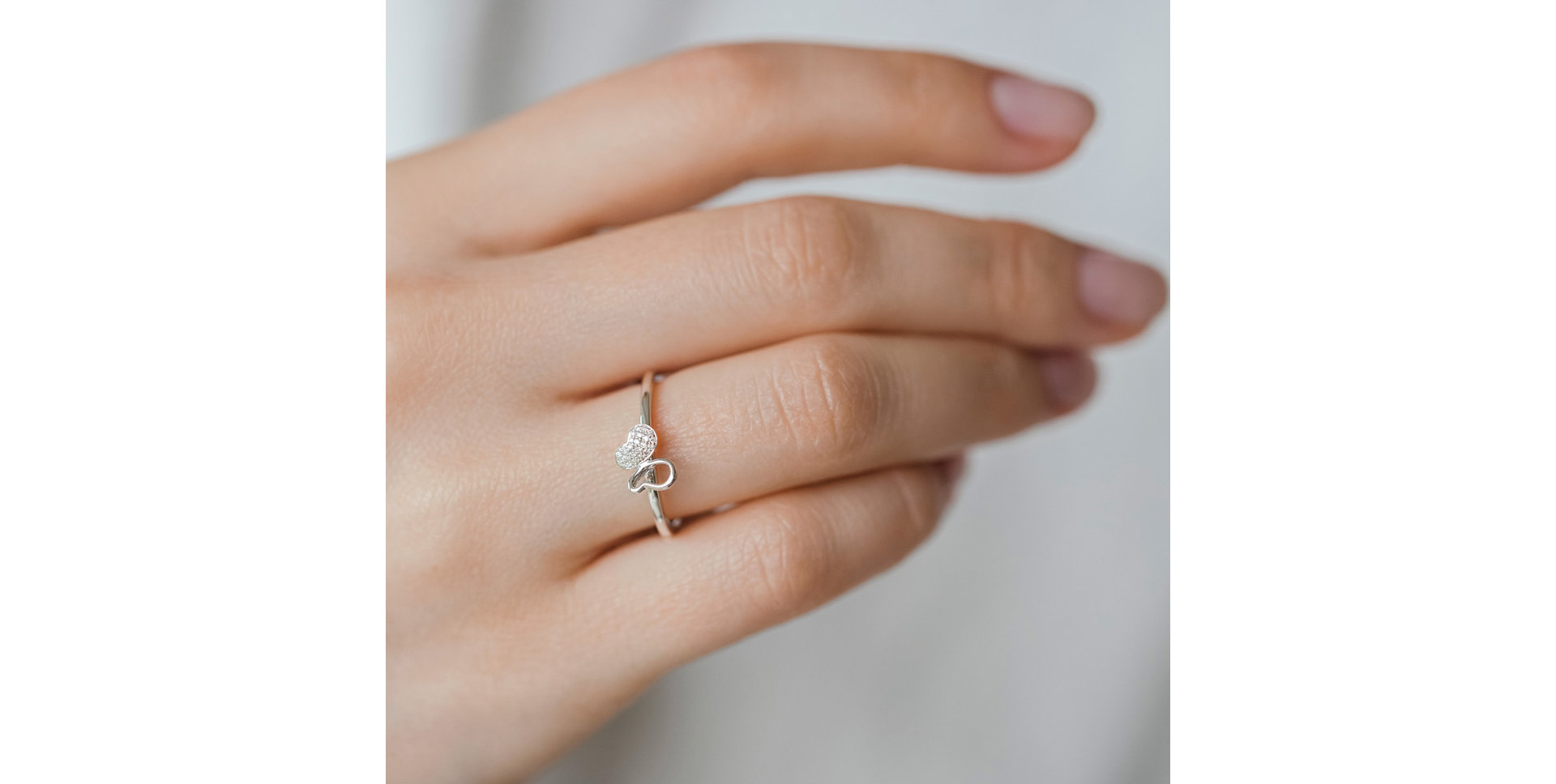 Prsteň s diamantmi Butterfly