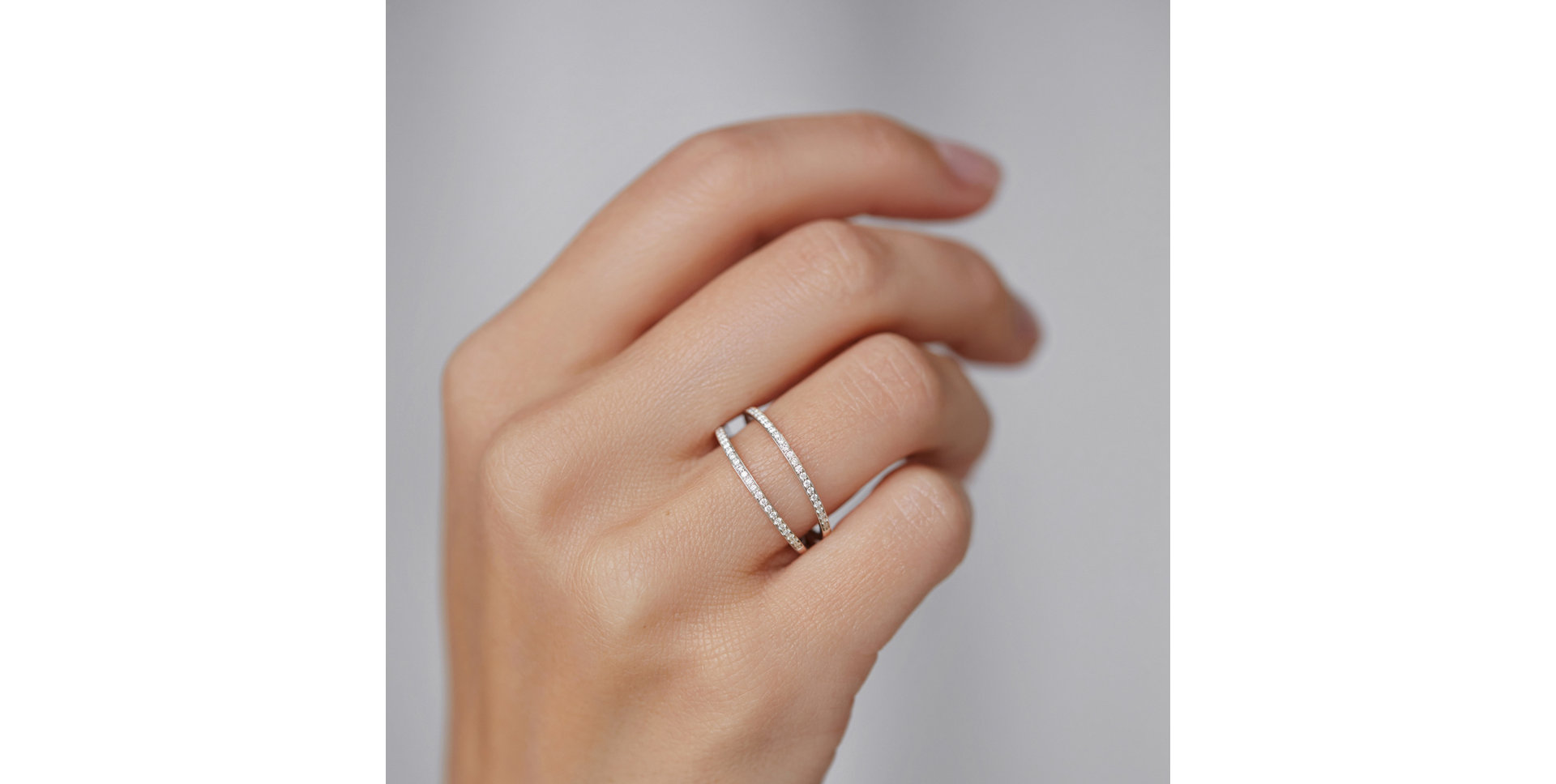 Prsteň s diamantmi Double Beauty