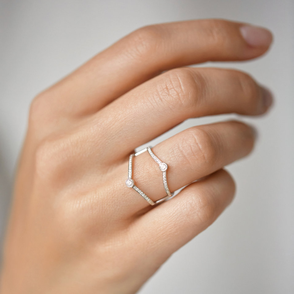 Prsteň s diamantmi Vibrant Devotion