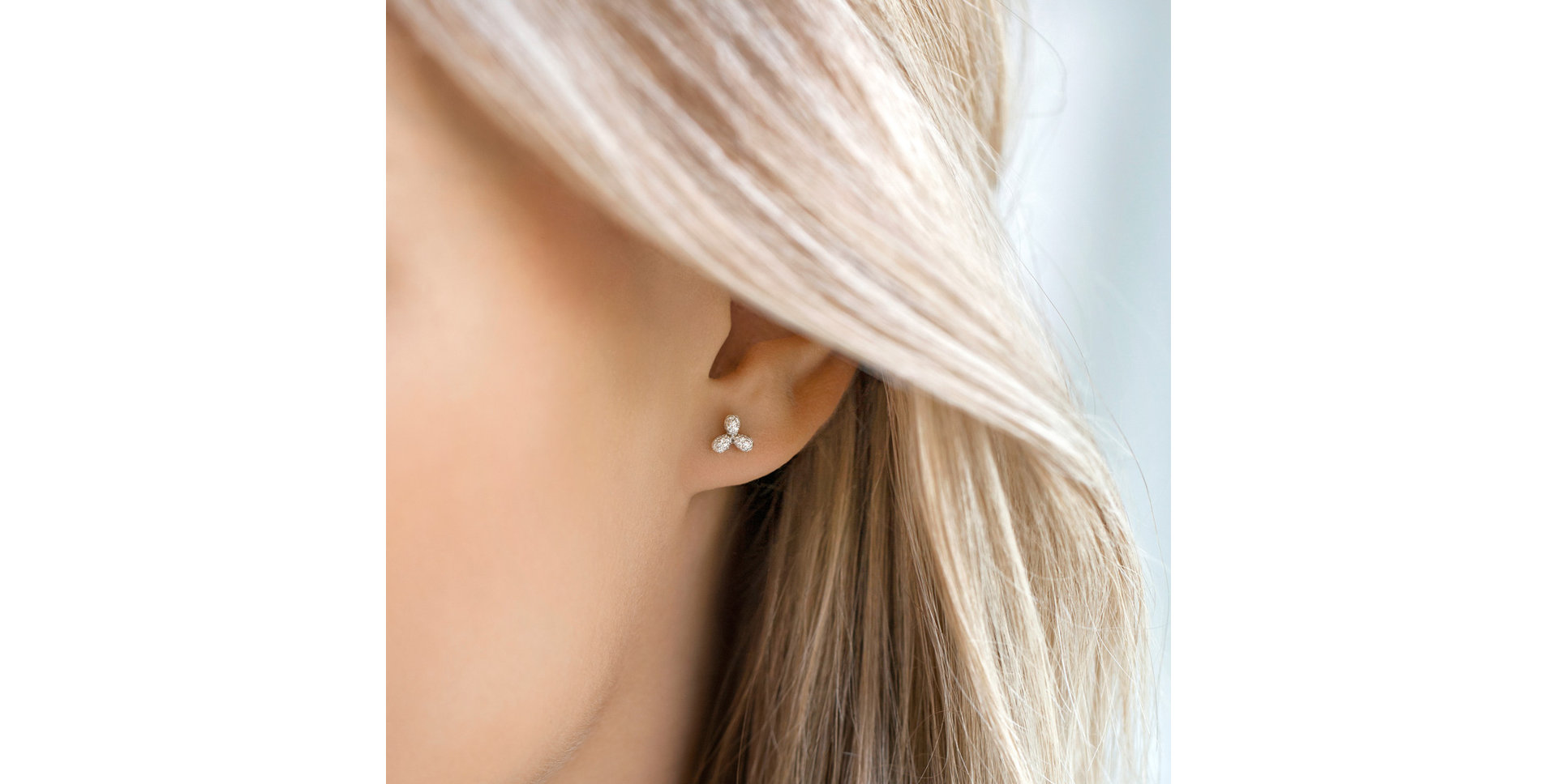 Náušnice s hnedými diamantmi Nature Beauty