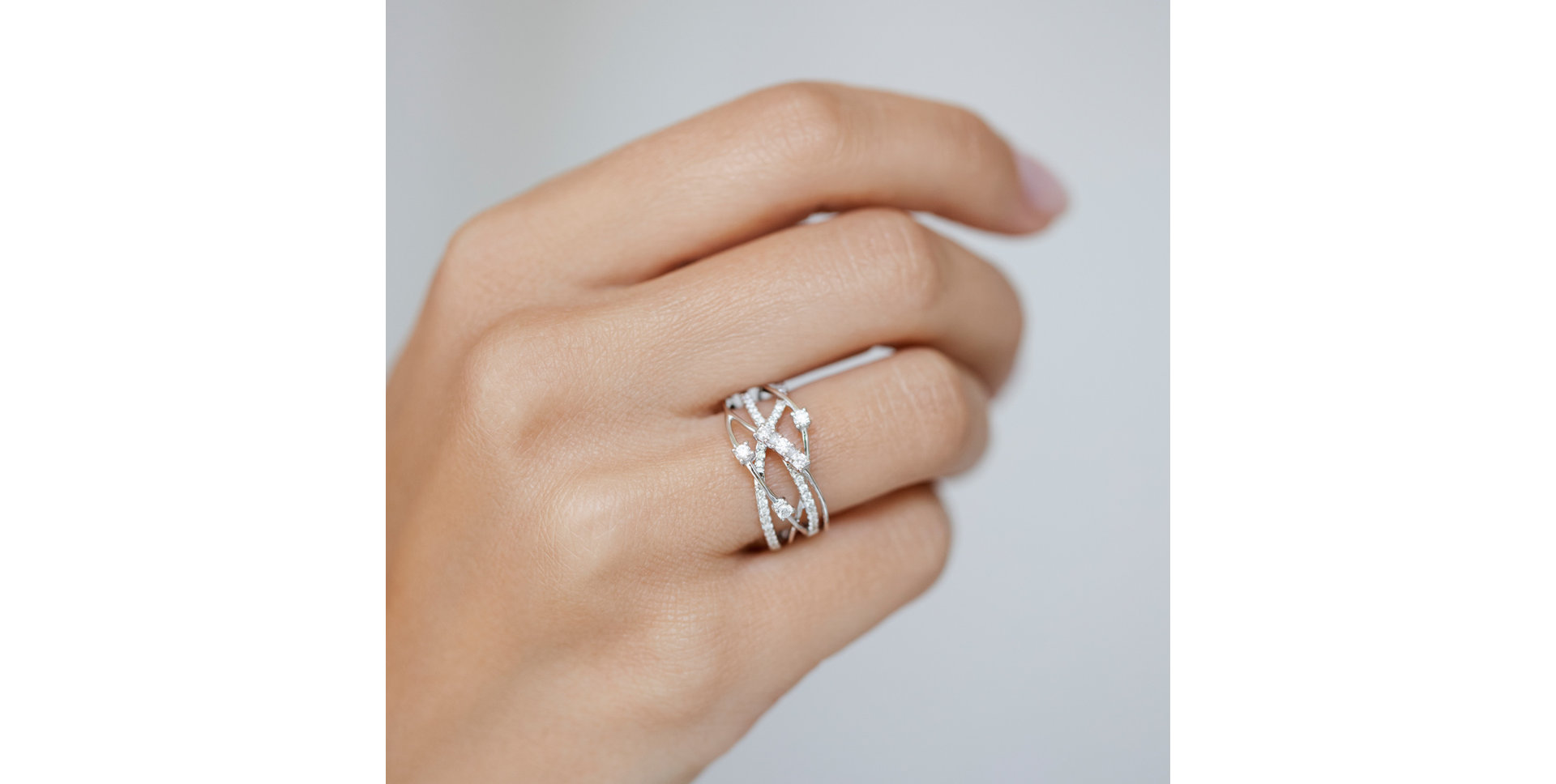 Prsteň s diamantmi Dazzling Elegance