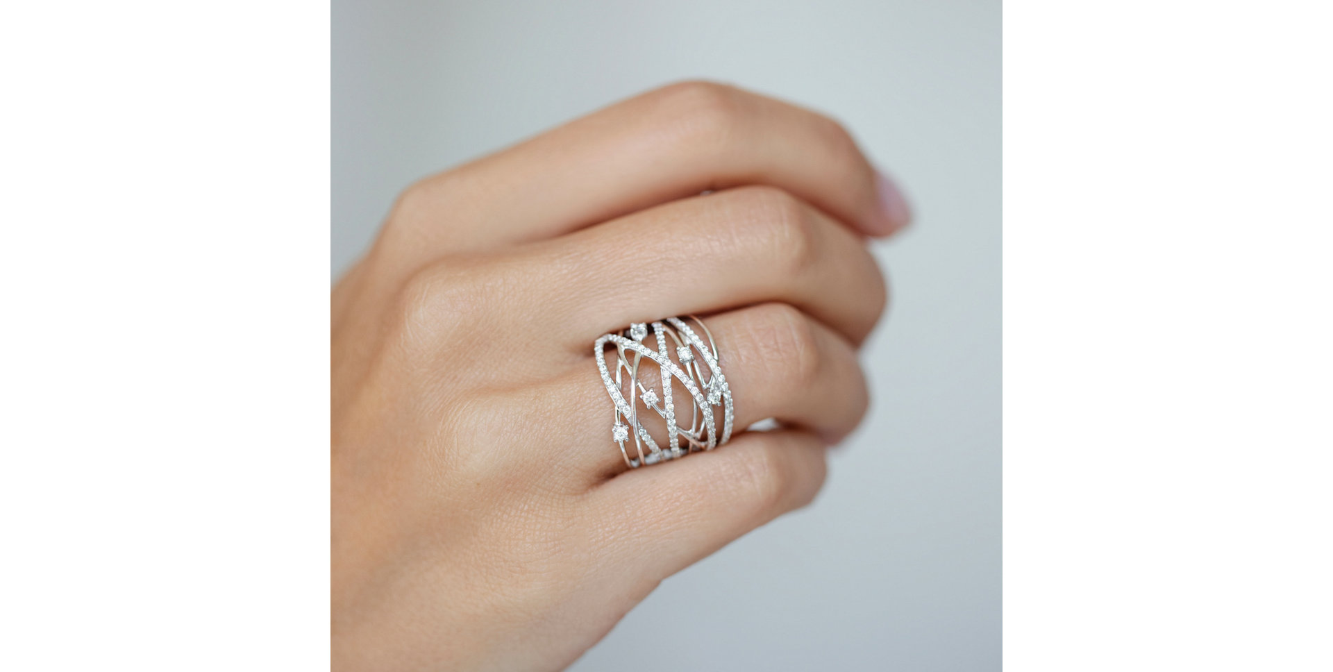 Prsteň s diamantmi Starry Elegance