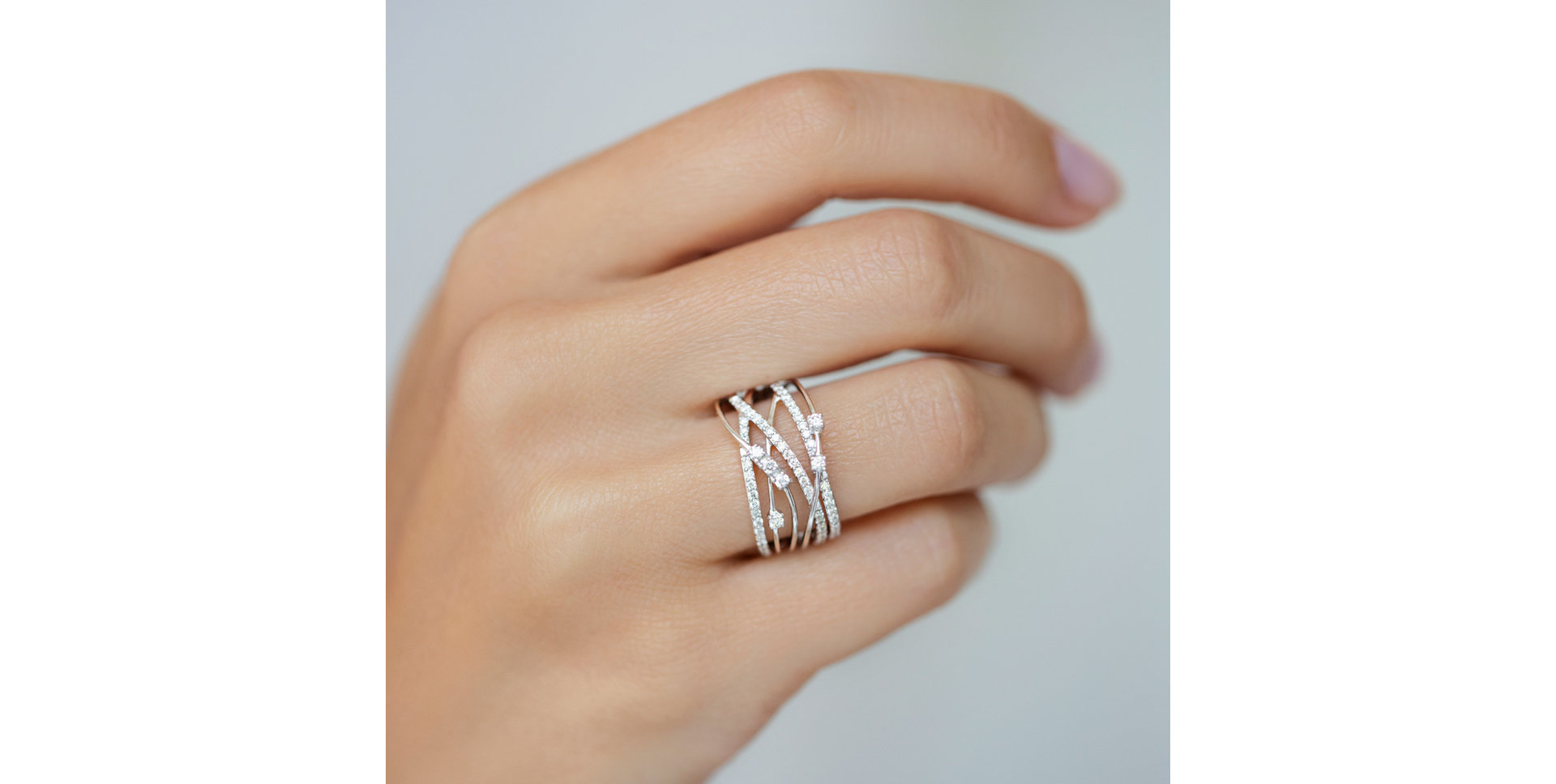 Prsteň s diamantmi Shiny Elegance