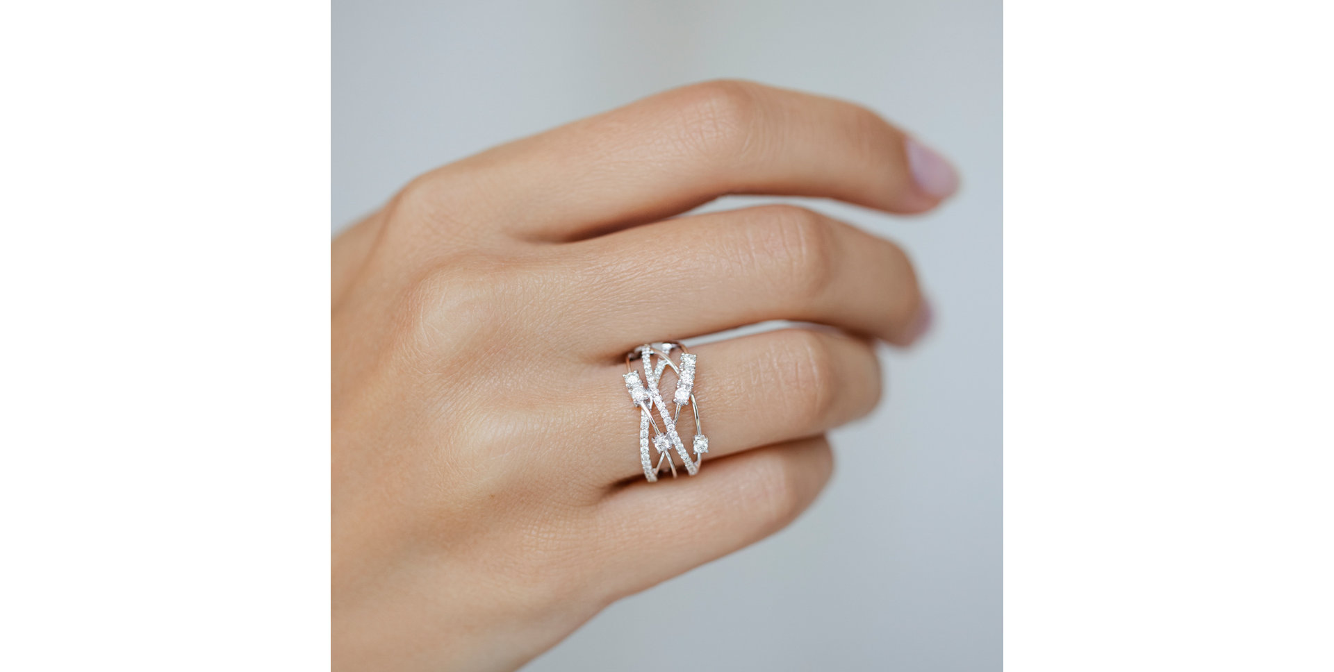 Prsteň s diamantmi Sparkling Elegance