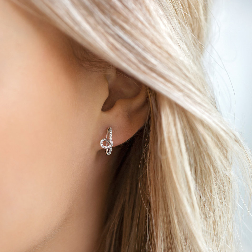 Náušnice s čiernymi diamantmi Shine Melody