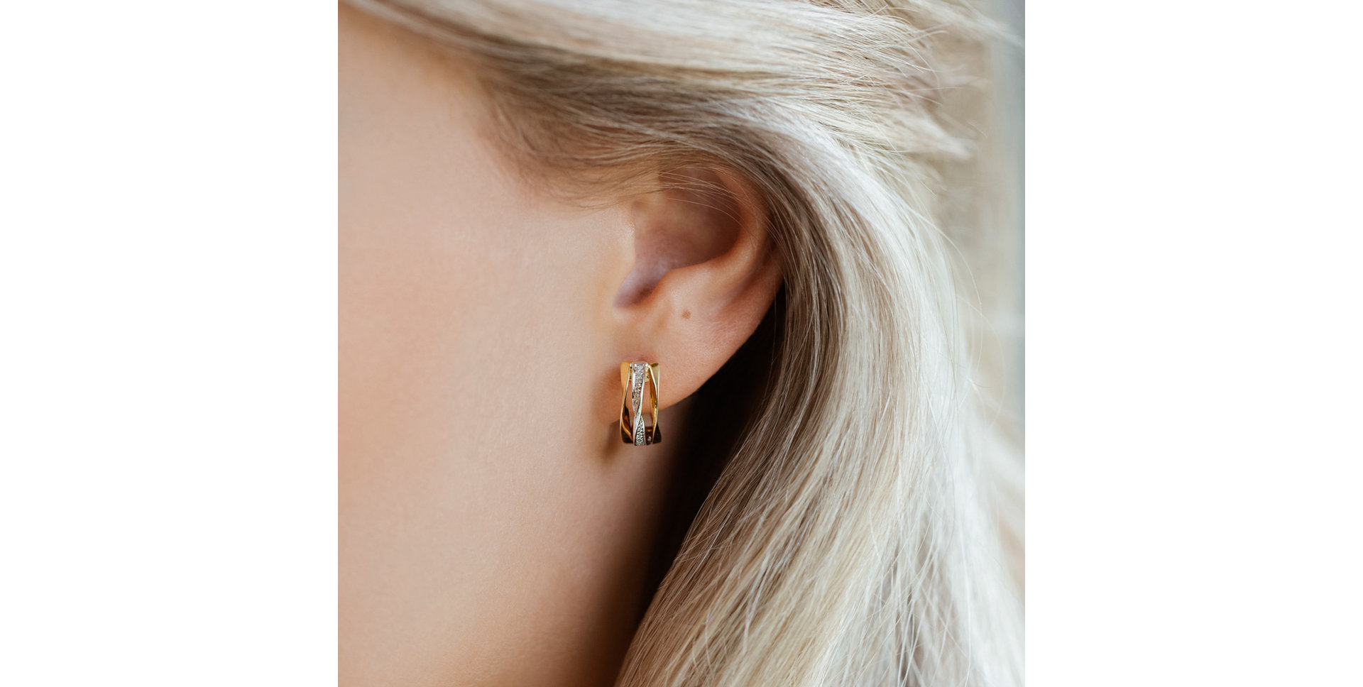 Náušnice s diamantmi True Elegance