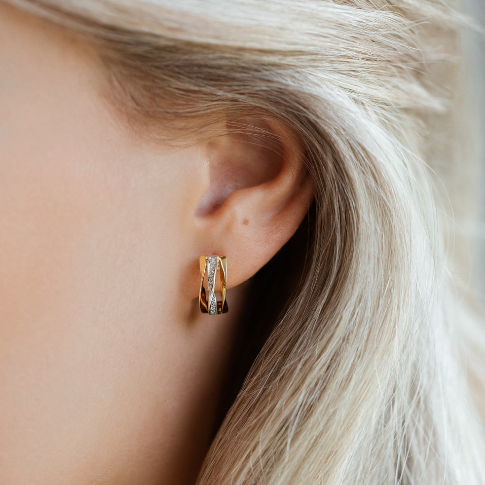 Náušnice s diamantmi True Elegance