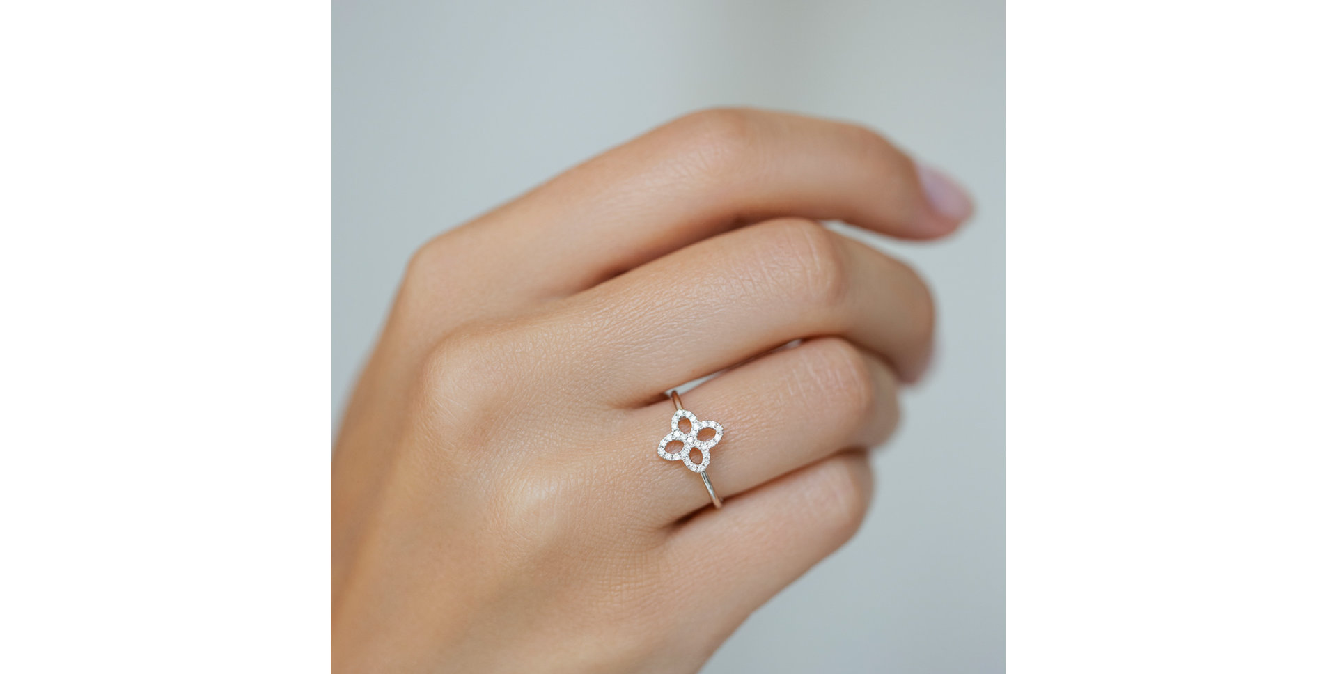 Prsteň s hnedými diamantmi Glamorous Petals