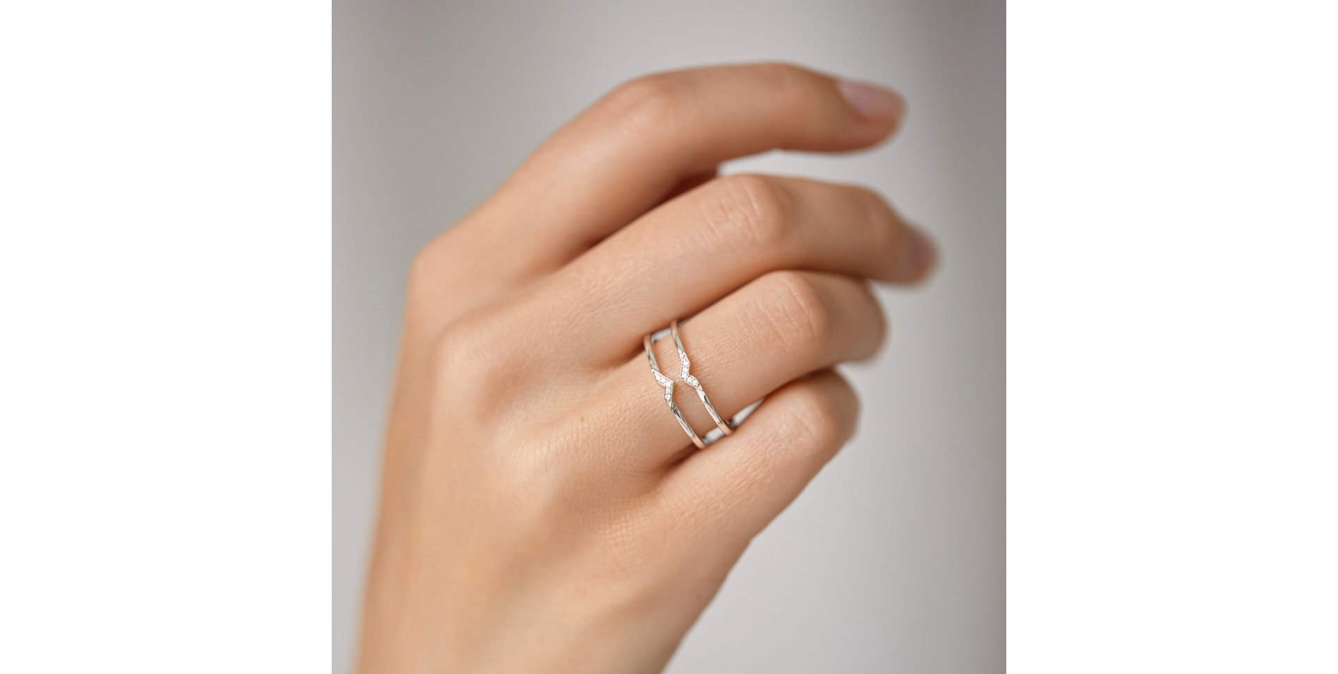 Prsteň s diamantmi Heaven Infinity