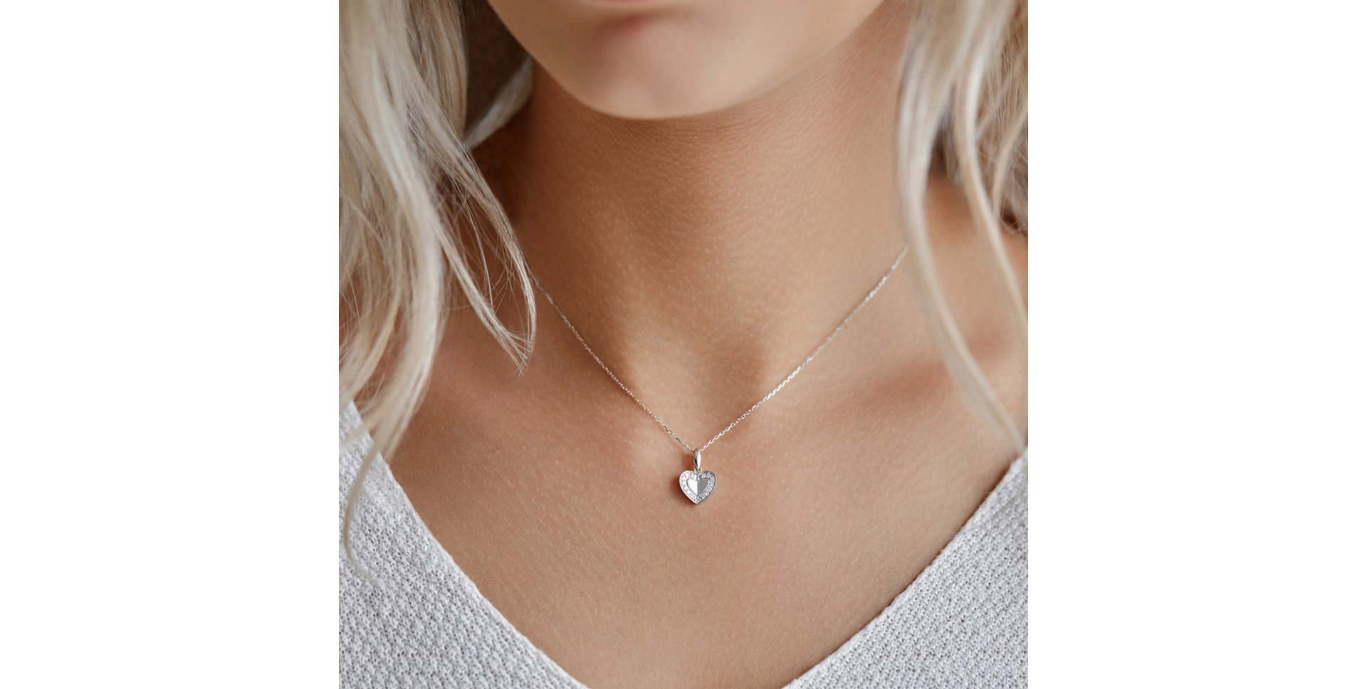 Prívesok s diamantmi Kind Heart