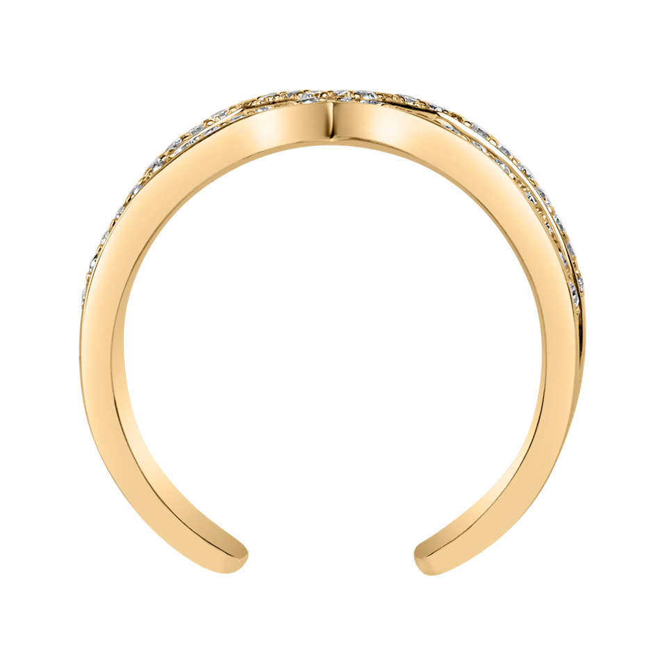 Prsteň s diamantmi Broken Aura