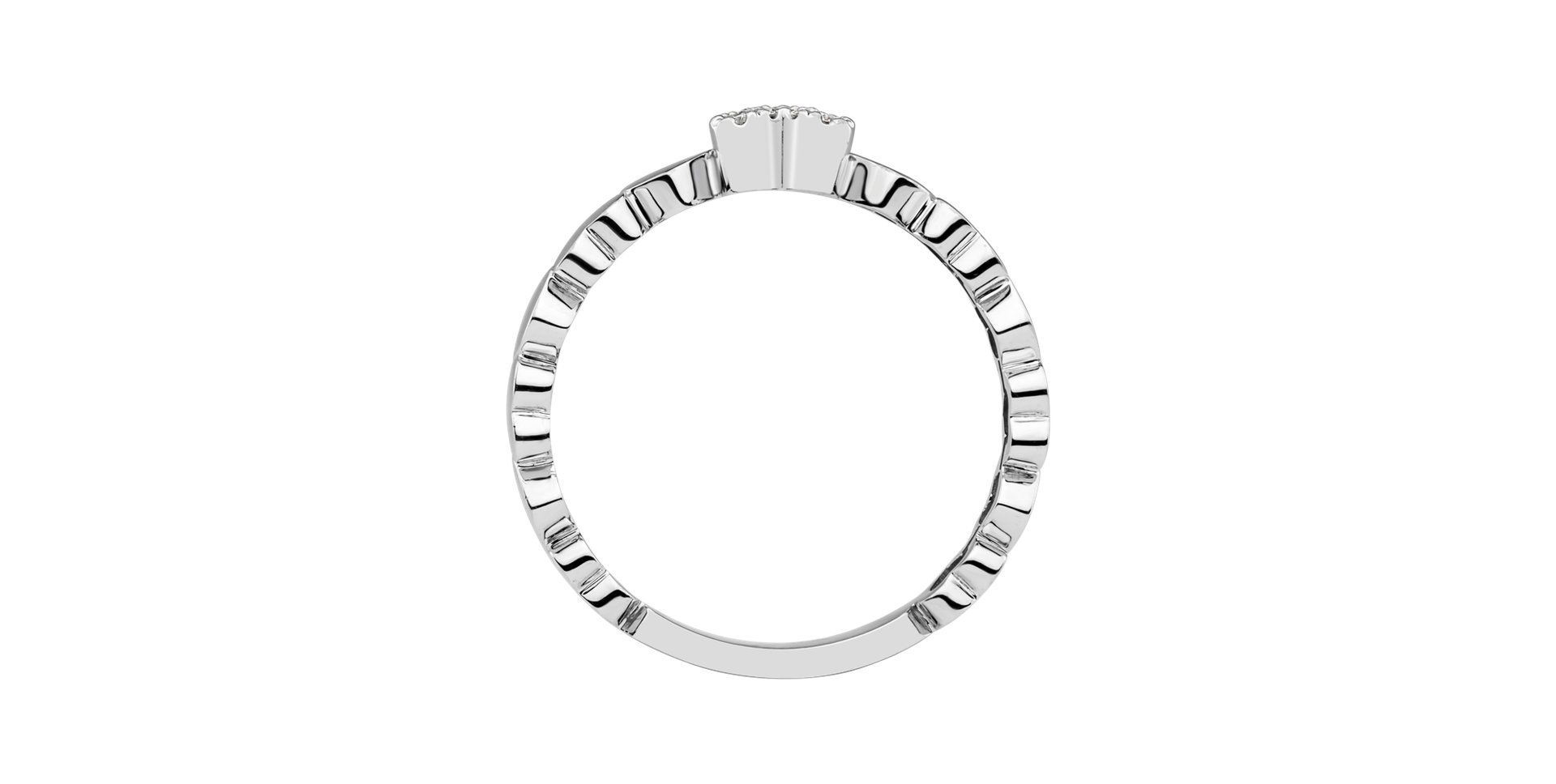 Prsteň s diamantmi Heart Galaxy