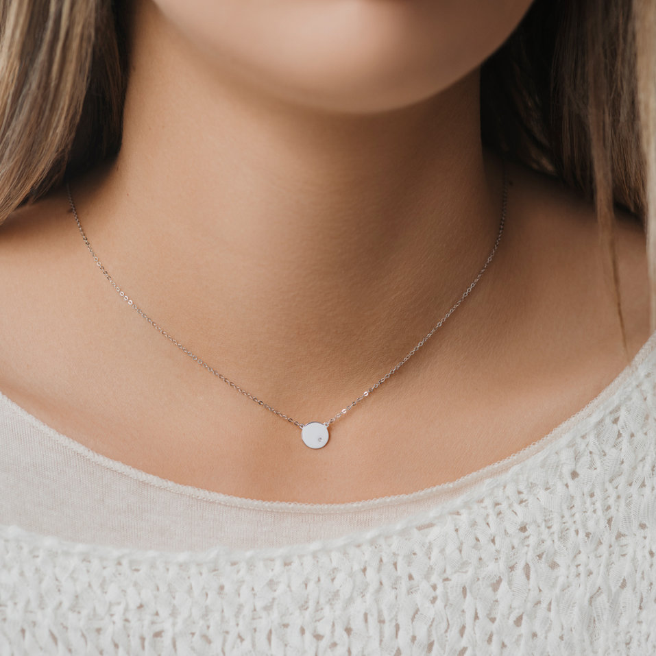 Náhrdelník s diamantom Moonlight