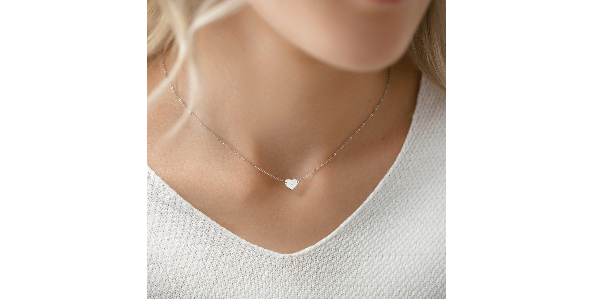 Náhrdelník s diamantom My Love