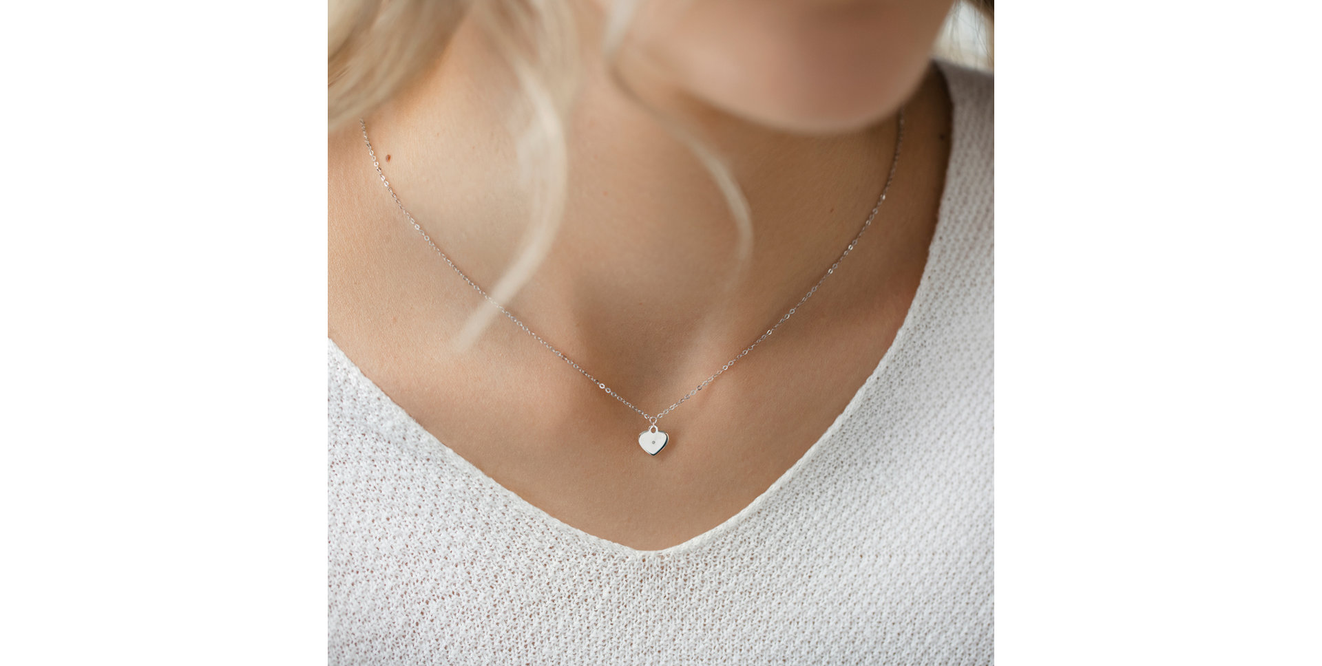 Náhrdelník s diamantom Dream Heart