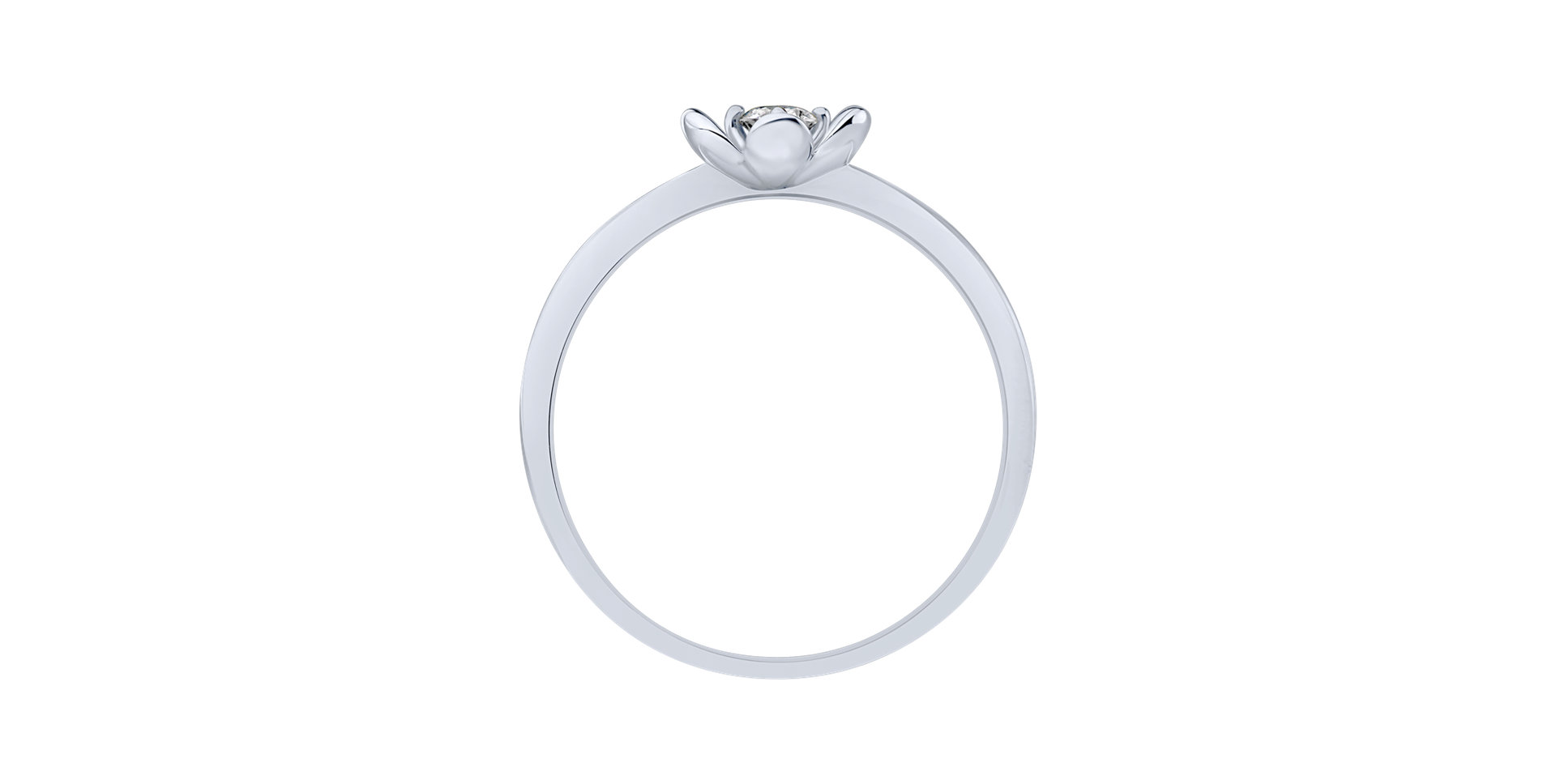 Prsteň s diamantom Shiny Blossom