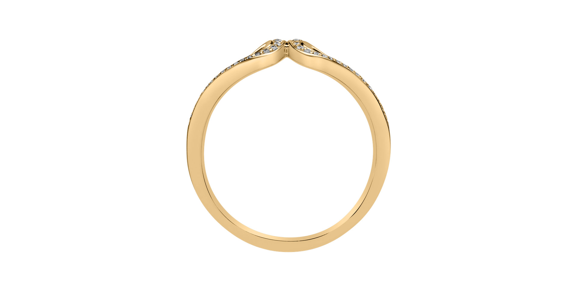 Prsteň s diamantmi Connected Hearts