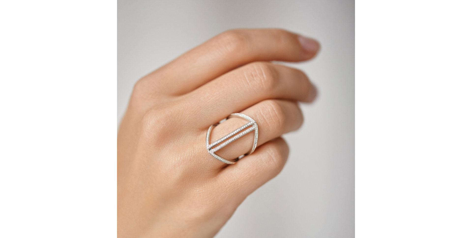 Prsteň s diamantmi Tinted Aura