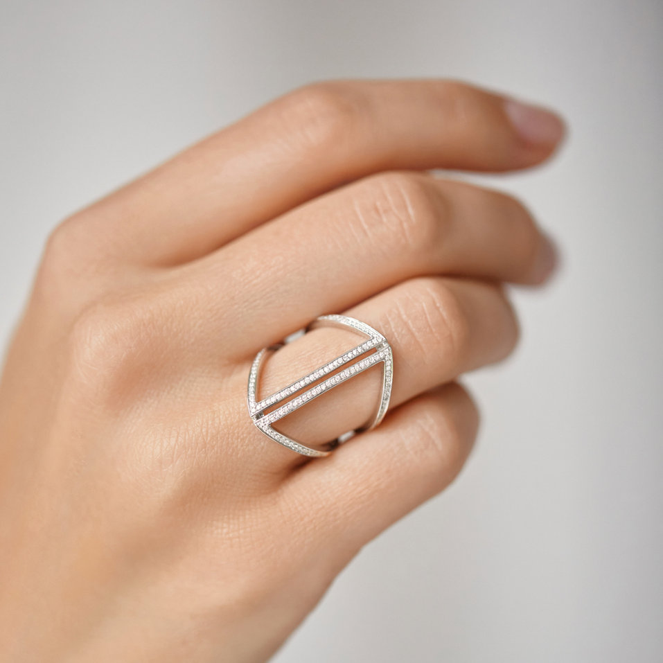 Prsteň s diamantmi Tinted Aura