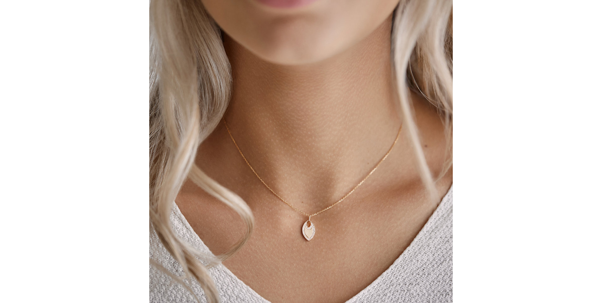 Prívesok s diamantmi Daimond Tear