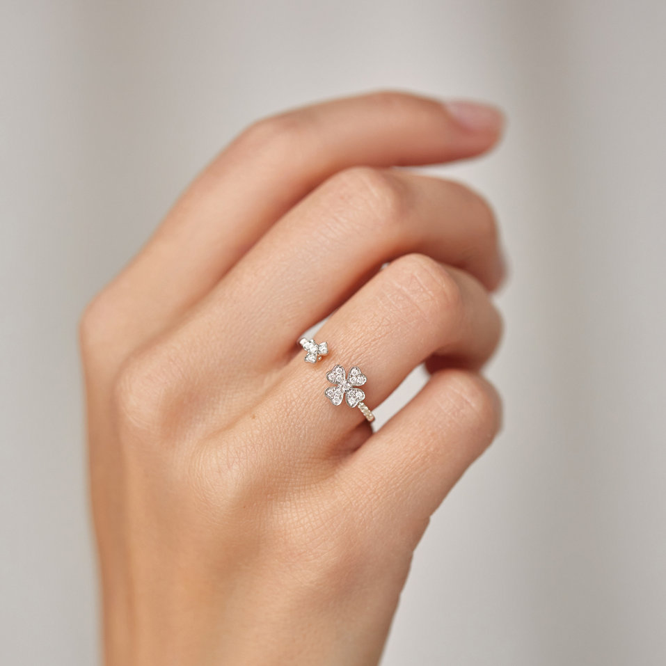 Prsteň s diamantmi Double Flowering