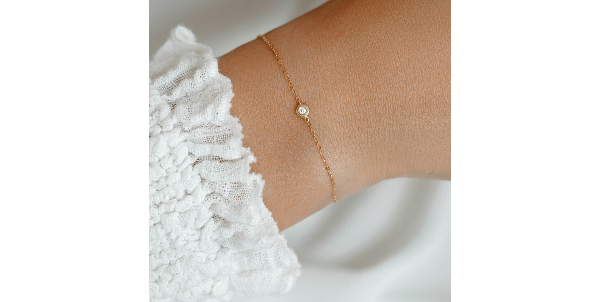 Náramok s diamantom Lovely Drop