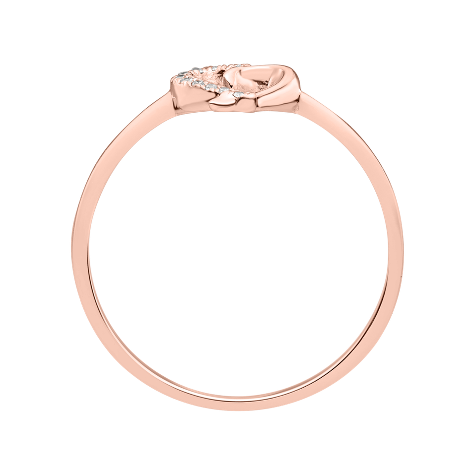 Prsteň s diamantmi Sparkling Heart