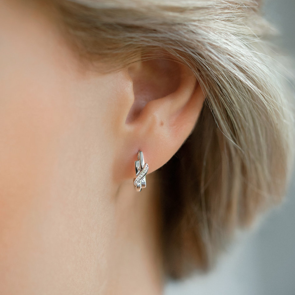 Náušnice s diamantmi Pure Fame