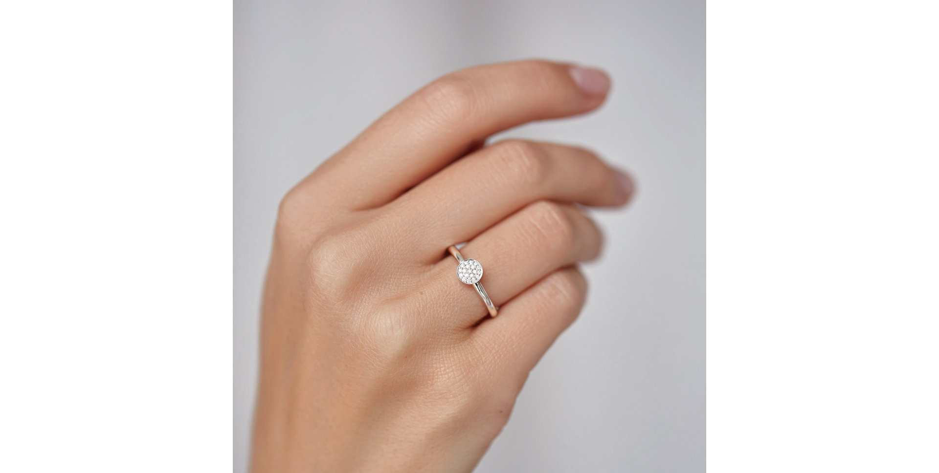 Prsteň s diamantmi Infinite Circle