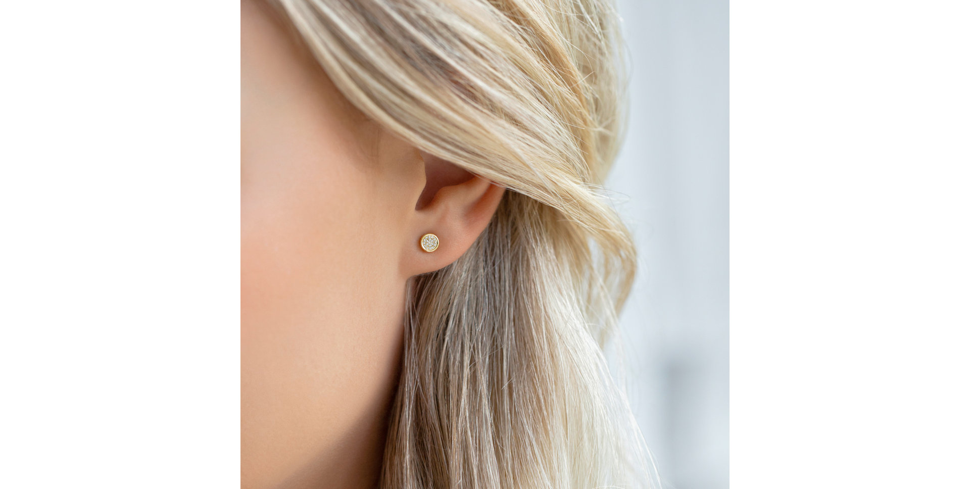 Náušnice s diamantmi Endless Circle